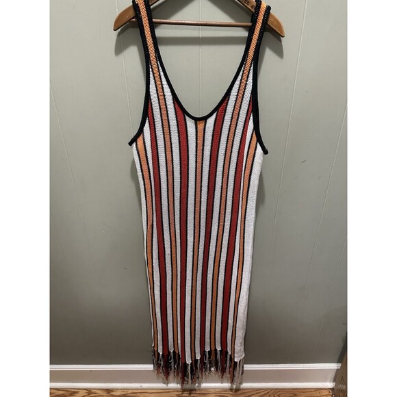 Runway 7 Sweater Womens 2X Crochet Longline Pullover Boho Hippie Beach Wear - Picture 1 of 4